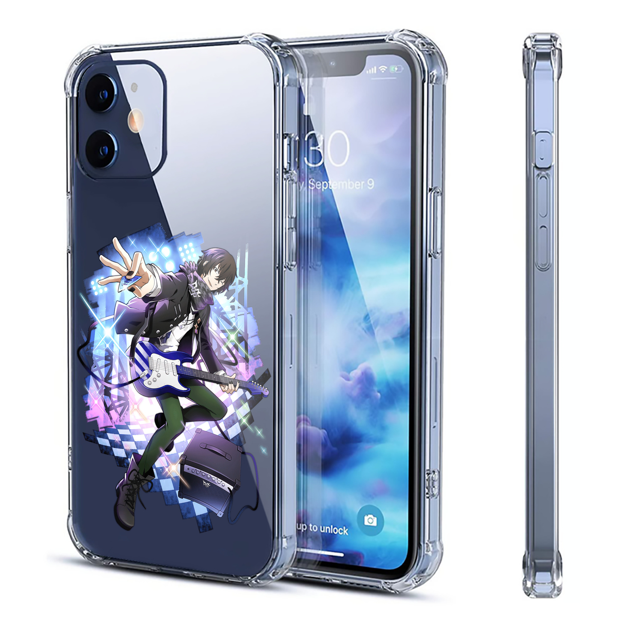 （画像用） 文豪ストレイドッグス Bungo Stray Dogs 【iPhone 12シリーズ対応】透明スマホケース（クリアソフトケース）